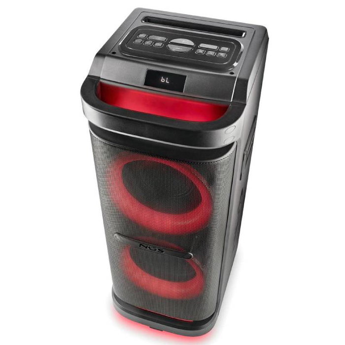 NGS Wild Space 2 Altavoz DJ Portátil Bluetooth 5.3 400W RMS Negro